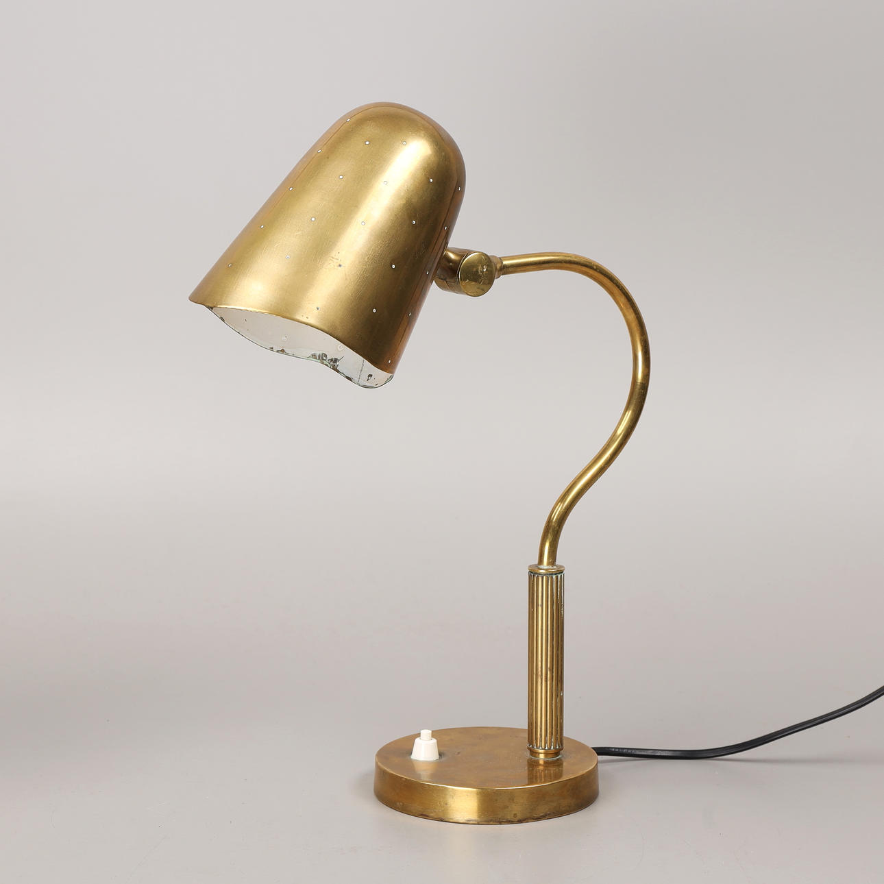 BORDSLAMPA, mässing, Boréns, 1930-tal.