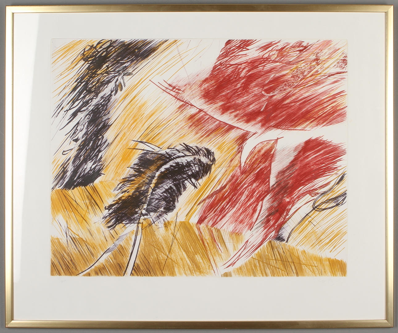 ULF TROTZIG. Komposition, färgetsning, signerad och numrerad 4/40.