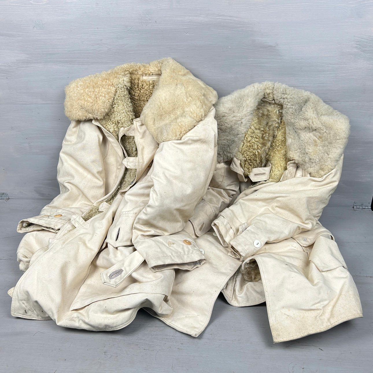 WINTER JACKET, "Mats Larsson Malung" lined, wool, 2 pcs.