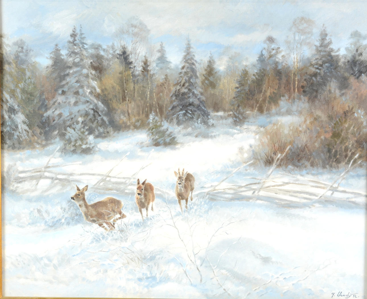 JAROSLAW CHUDY. Olja på duk.