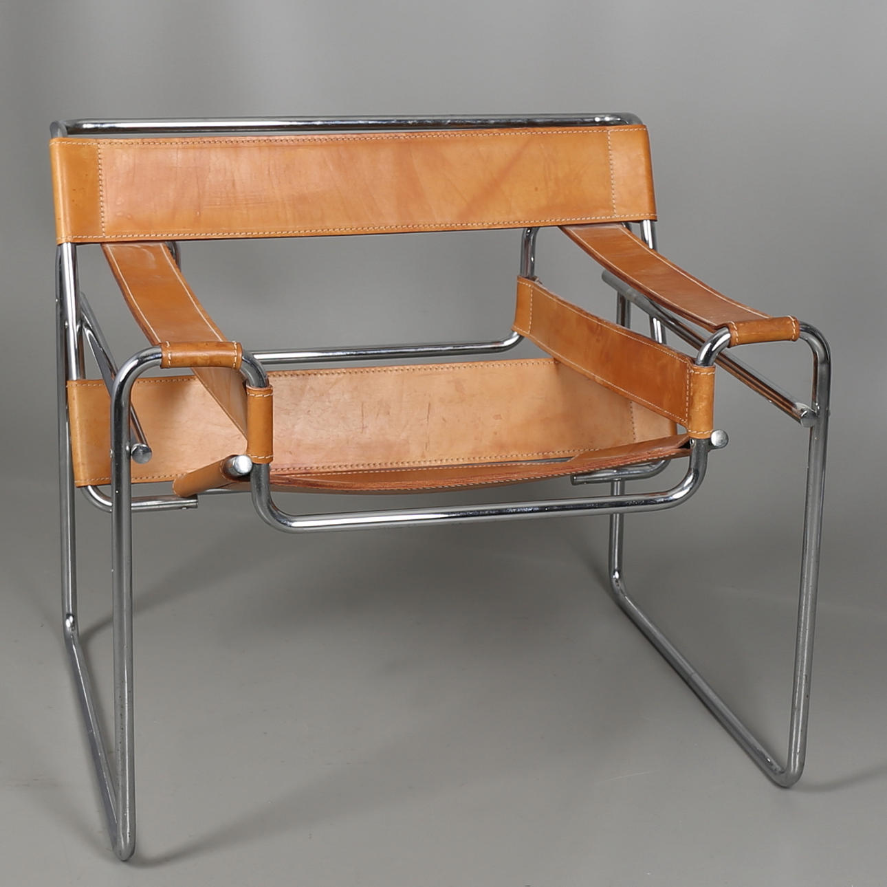 FÅTÖLJ efter Marcel Breuer, modell Wassily, tillverkad hos Gavina.