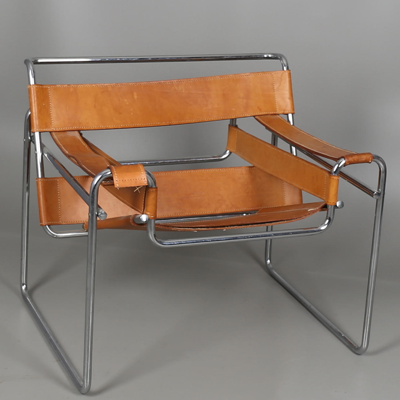 FÅTÖLJ, efter Marcel Breuer, modell Wassily, tillverkad hos Gavina.