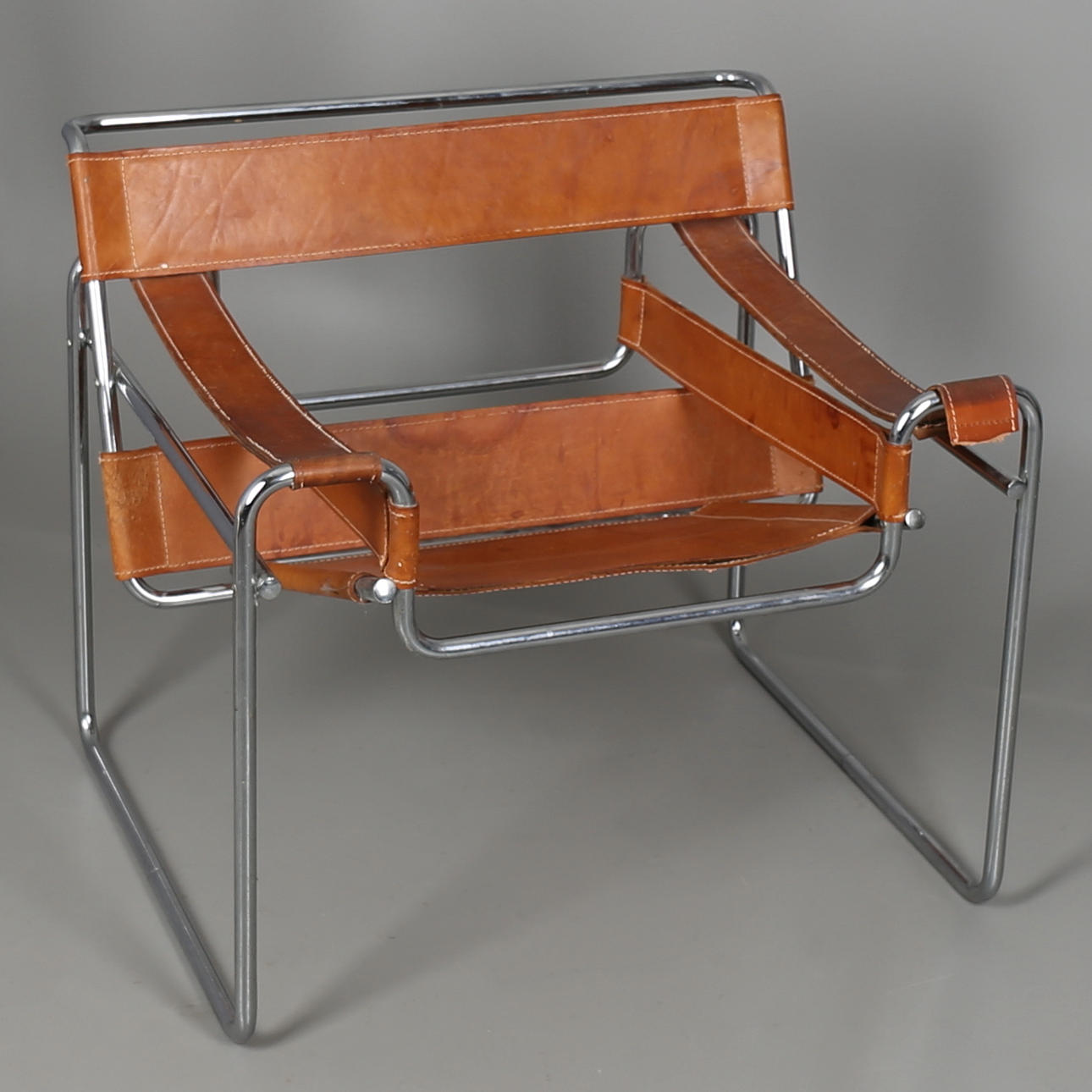 MARCEL BREUER. FÅTÖLJ efter Marcel Breuer, modell Wassily, tillverkad hos Gavina.