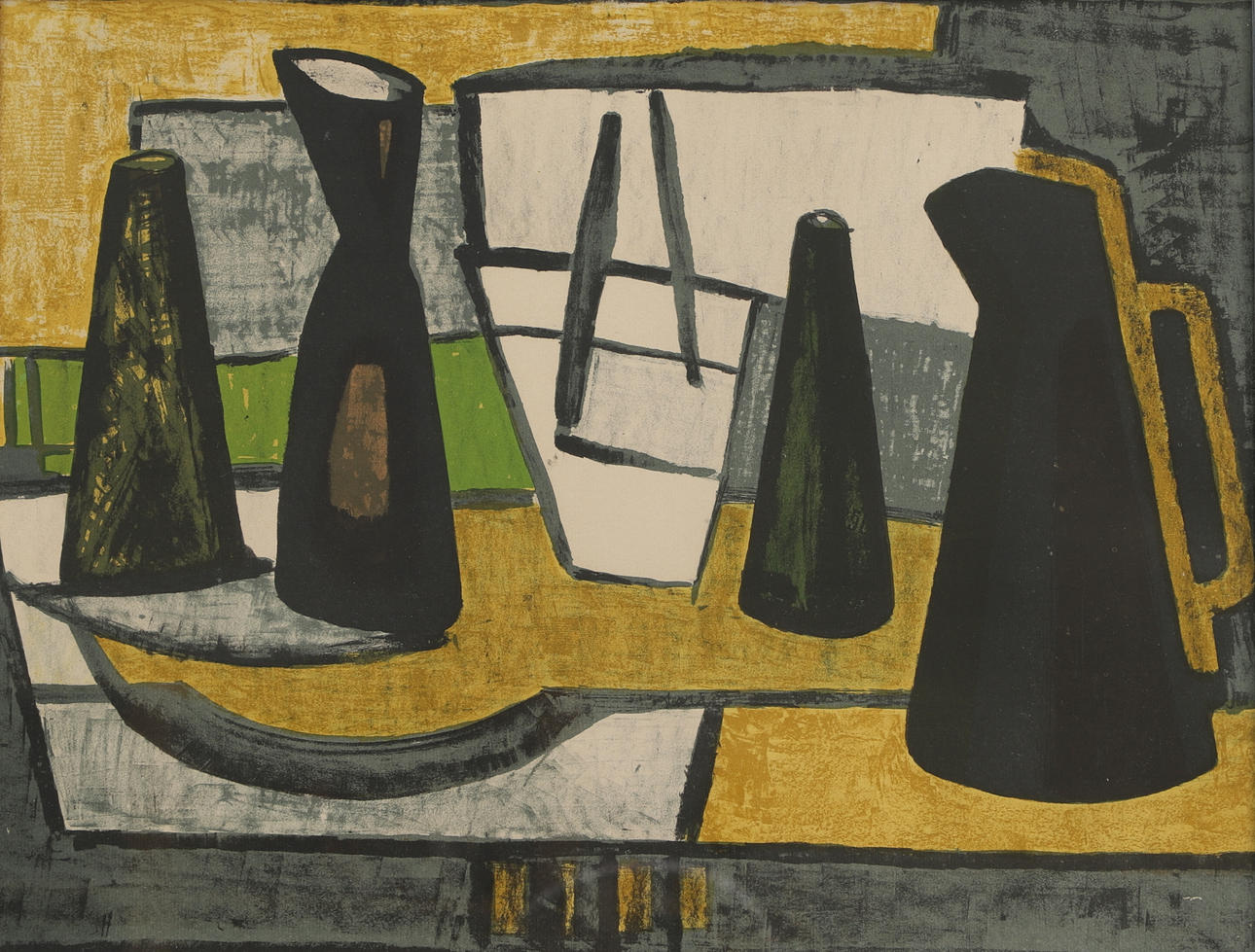 NILS WEDEL. Color lithograph, still life, signed, numbered 21/260. Art ...
