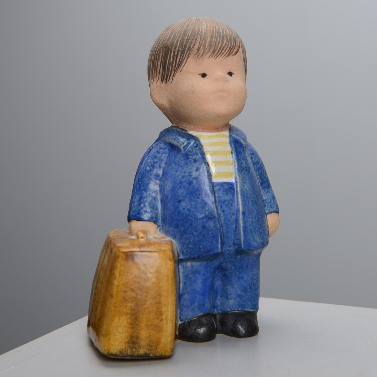 LISA LARSON. Lasse, figurine, K-Studio, Gustavsberg, signed.