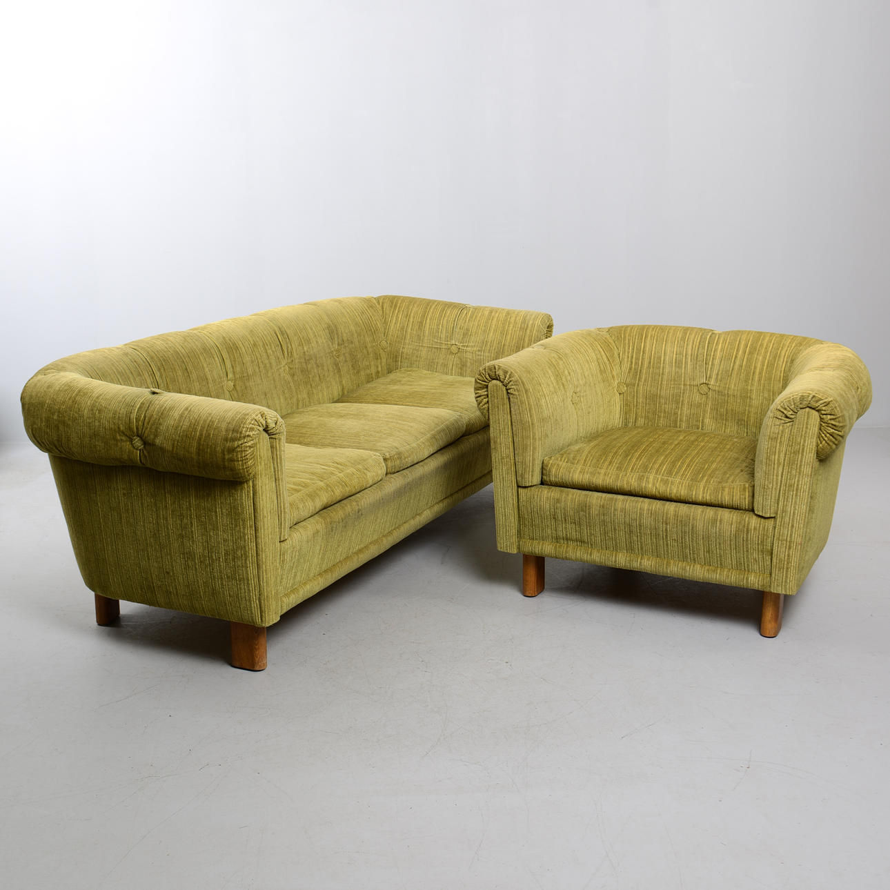 SOFA & LÆNESTOL, Swedish Modern, 1940'erne.
