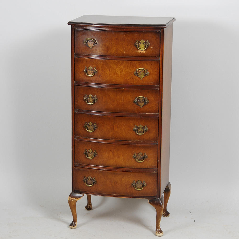 BYRÅ, 6-lådig, mahogny, engelsk stil.