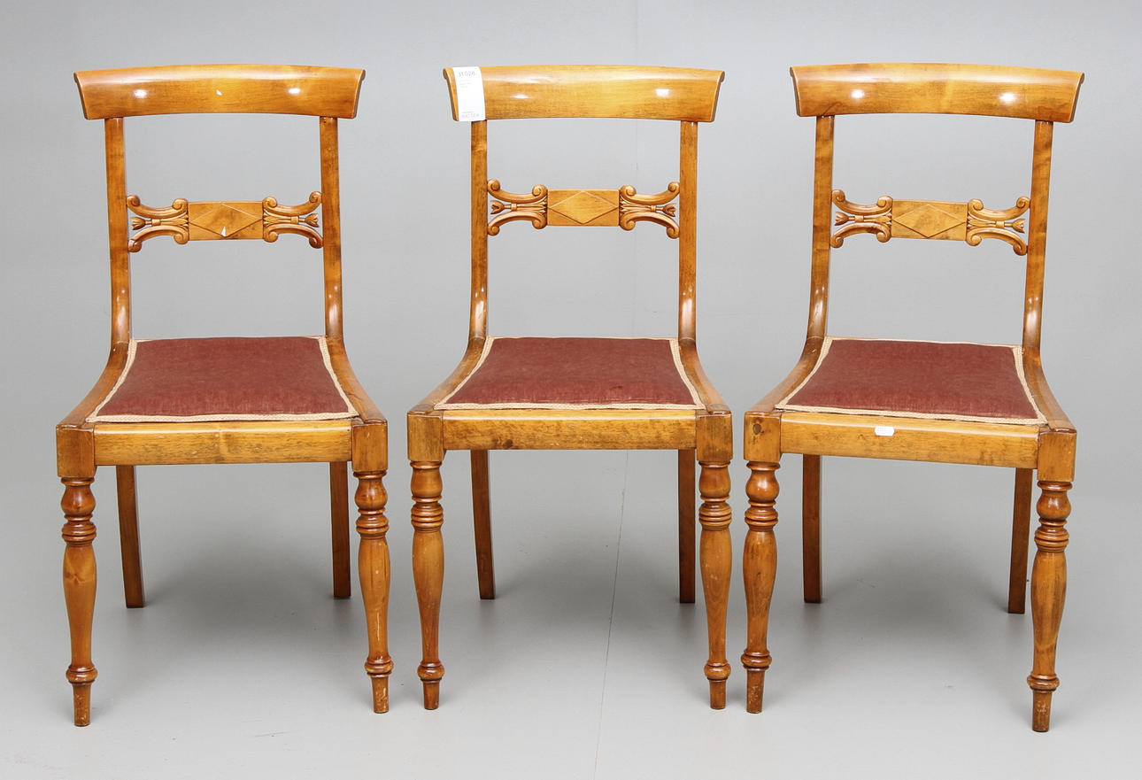 STOLAR, 3 st, biedermeier, 1800-tal.