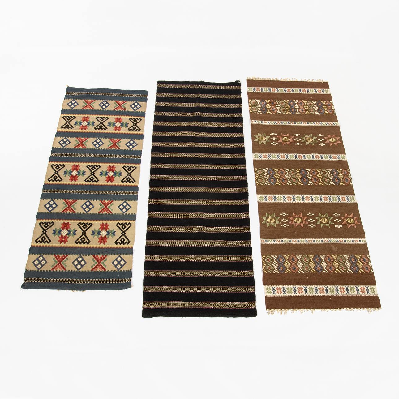 VÄVNADER, 3 st, ull, krabbasnår, Skåne, 1940-tal.