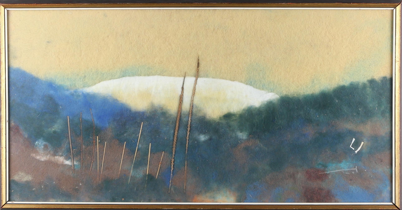 LISA JOHANSSON SANDBERG. ullmosaik, 3 st, signerade L J.