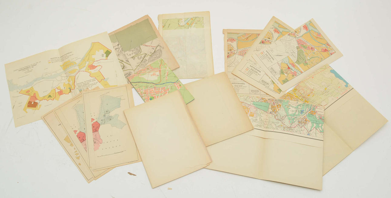 Gøteborg. 14 farvede kort.