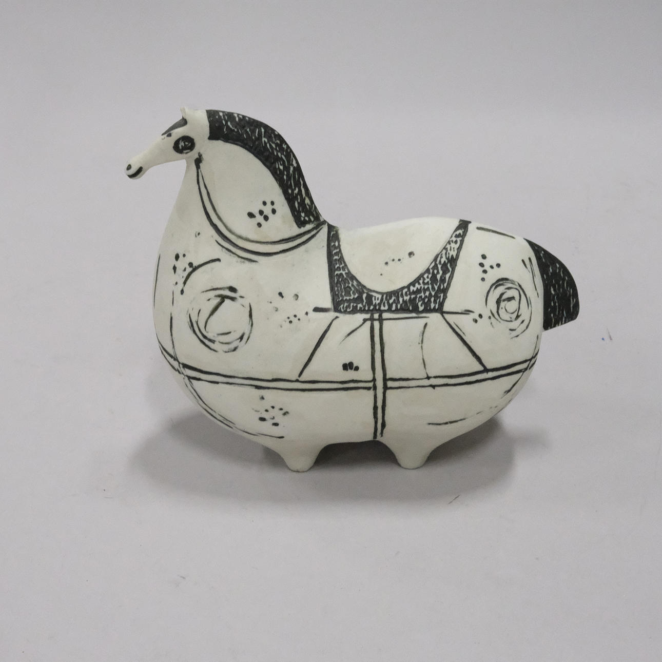 STIG LINDBERG. HORSE STONEWARE.