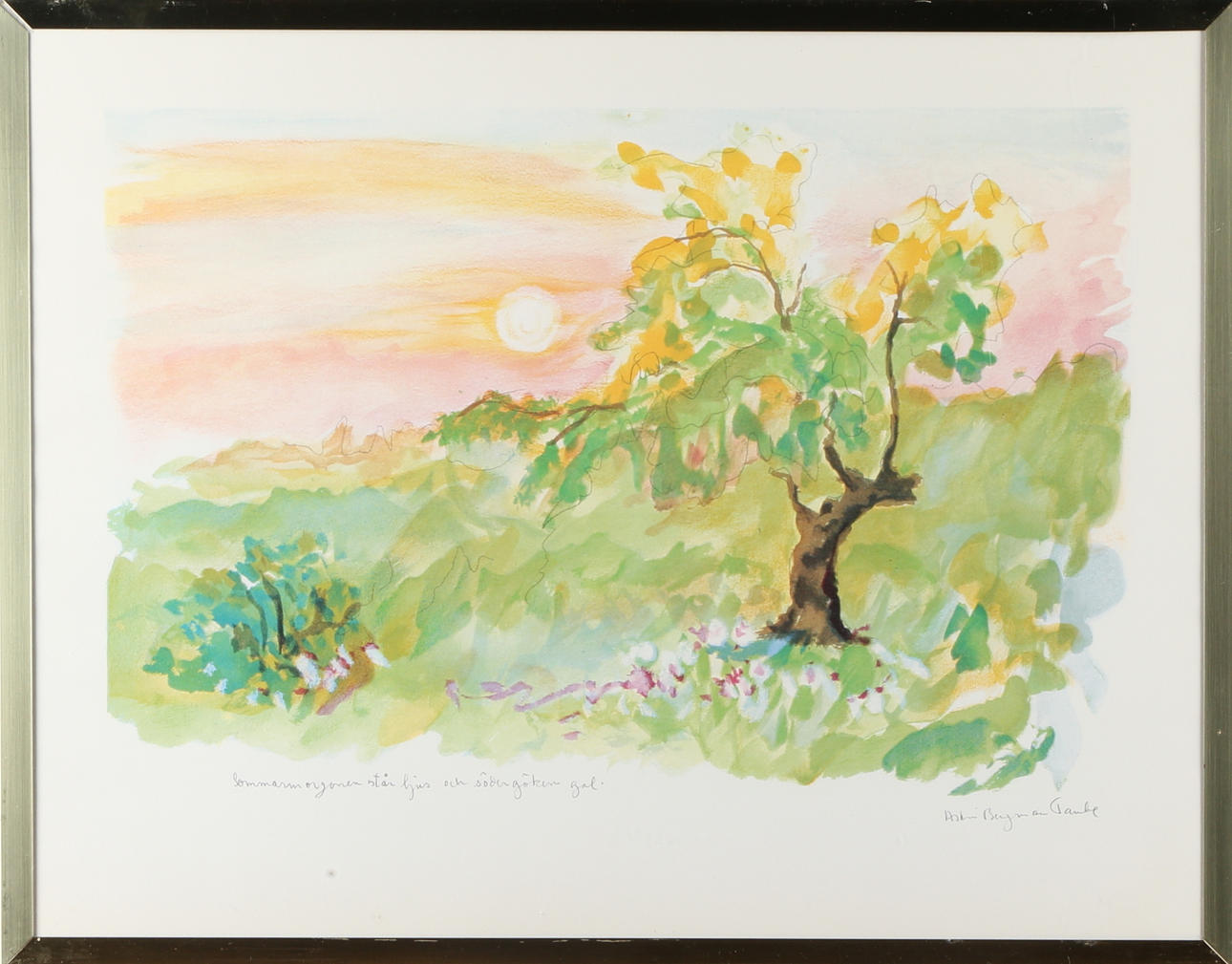 ASTRID BERGMAN TAUBE. Skärgårdsmotiv, färgtryck, 3 st.