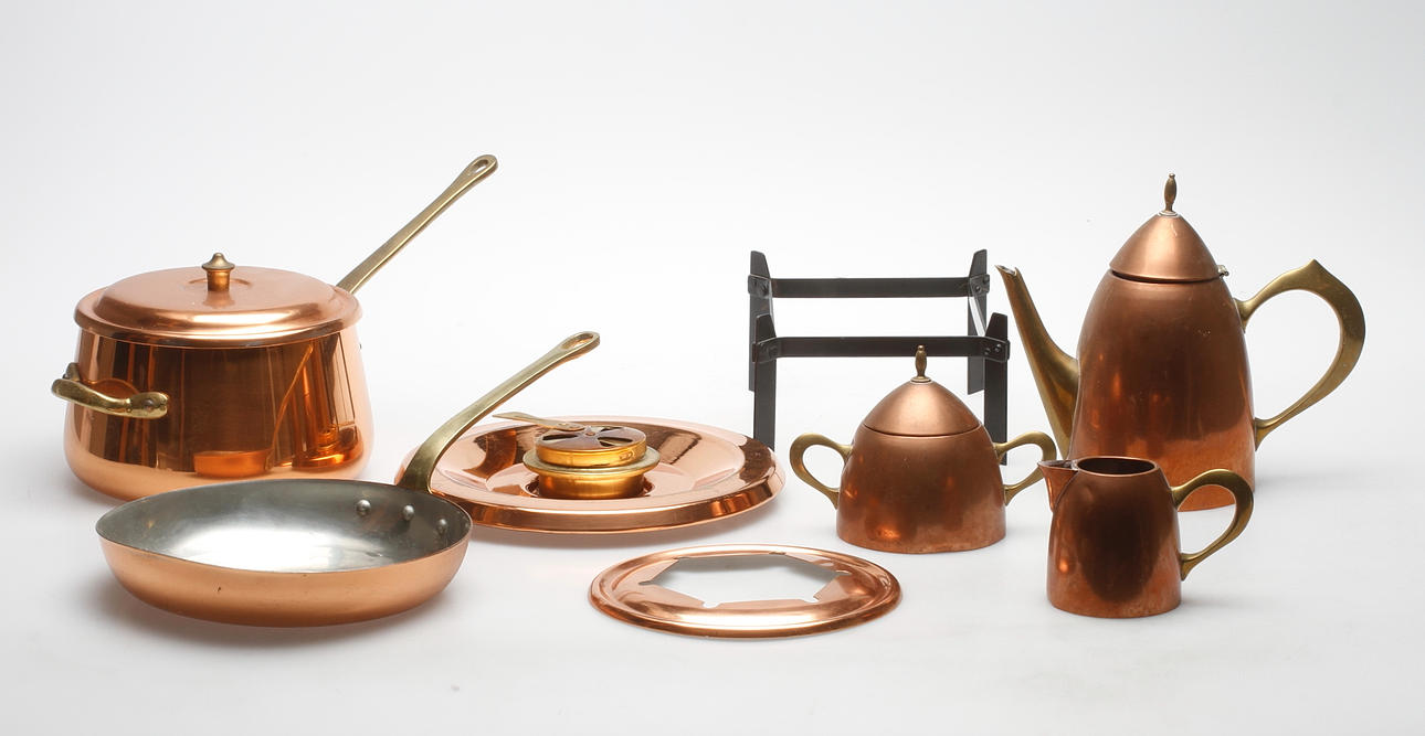 KOPPARFÖREMÅL, 5 delar bland annat Krögarhuset.