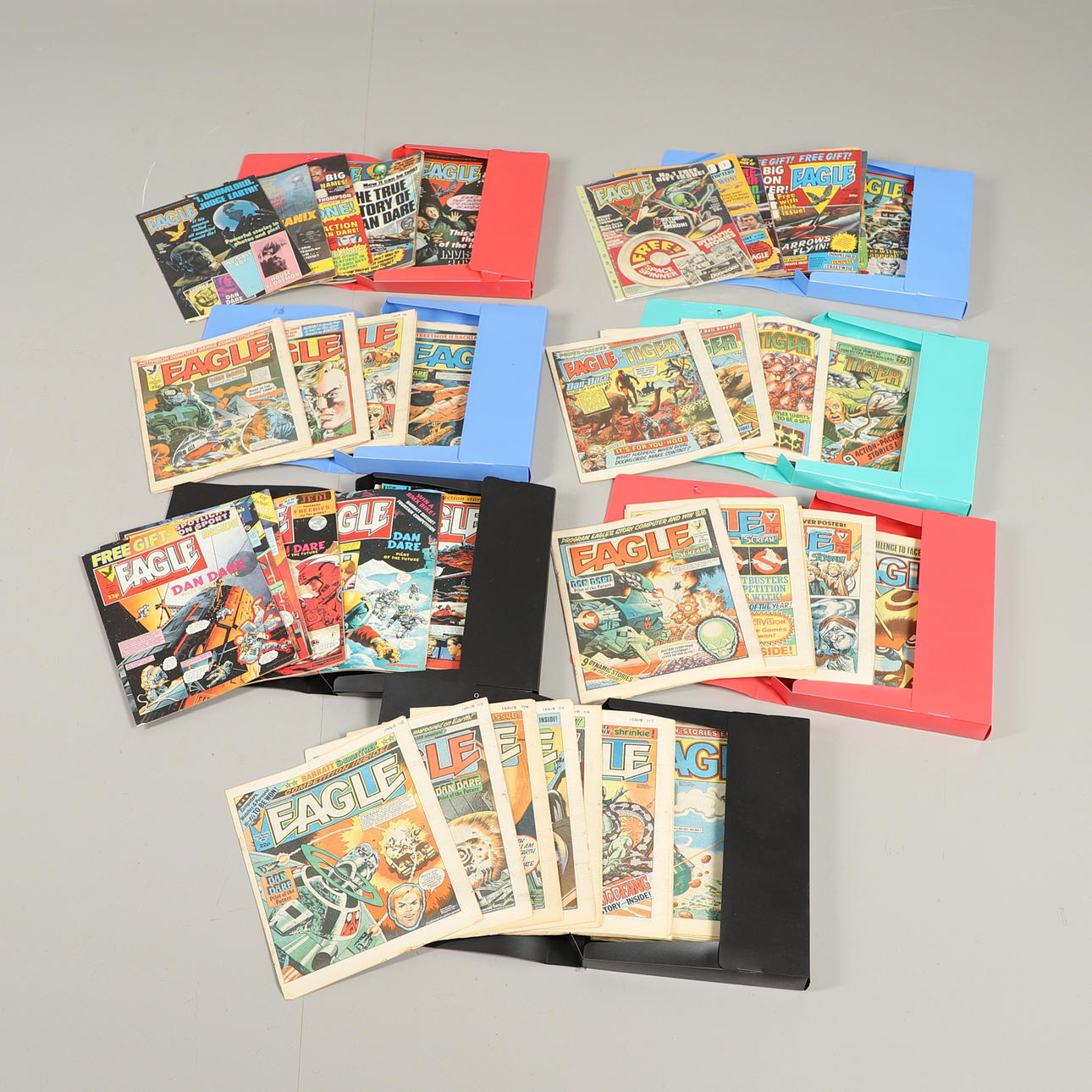 EAGLE COMICS - LARGE QTY OF COMICS, 1980'S.