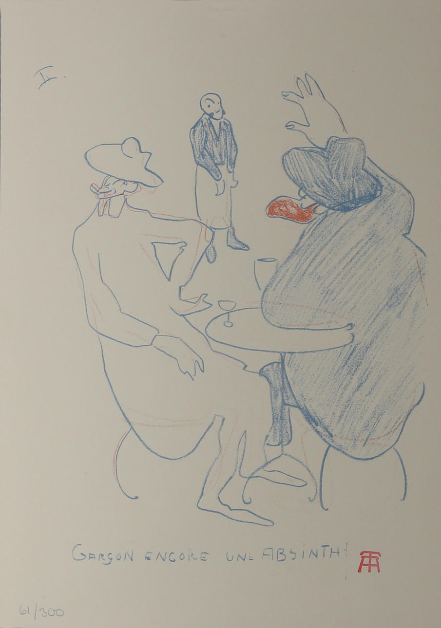 AXEL TÖRNEMAN. Litografier i mapp, 7 st efter original av Axel Törneman.