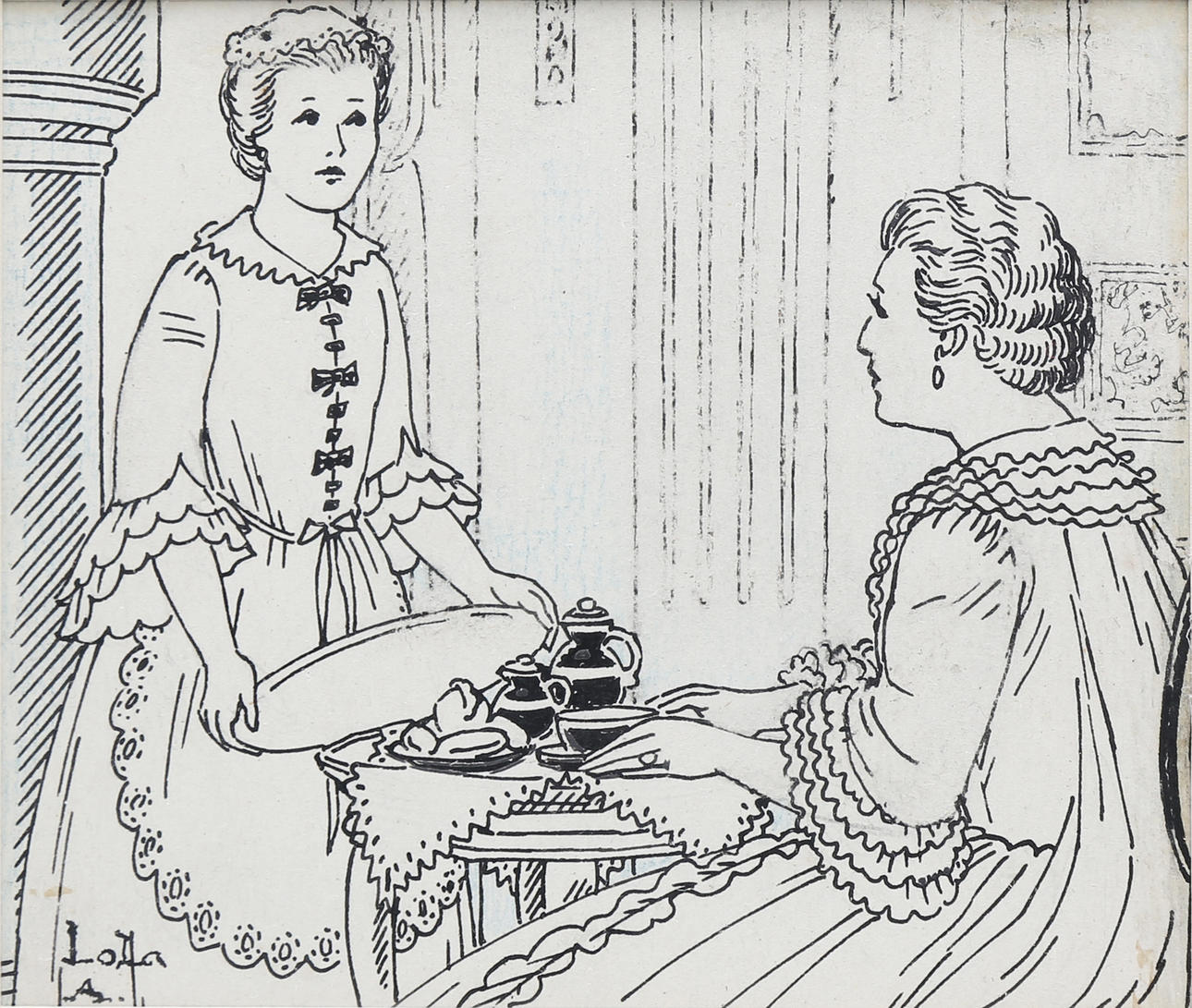 LOLA ANGLADA. Interior animado.