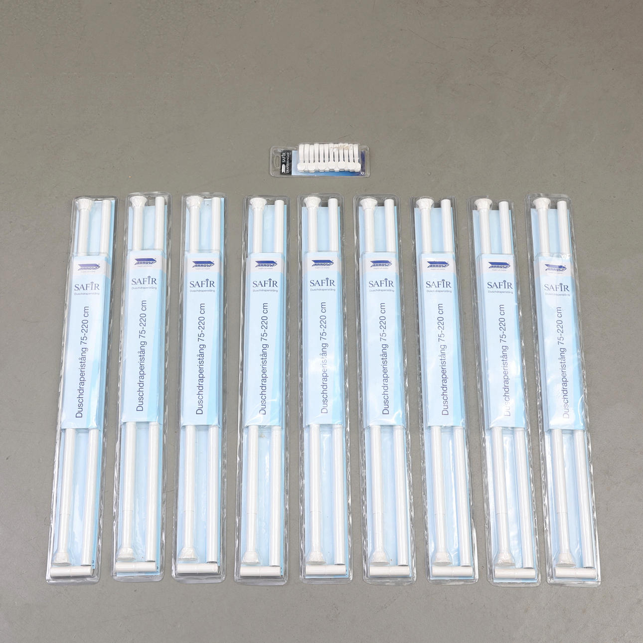 DUSCHDRAPERISTÄNGER, 9 st, Arrow.