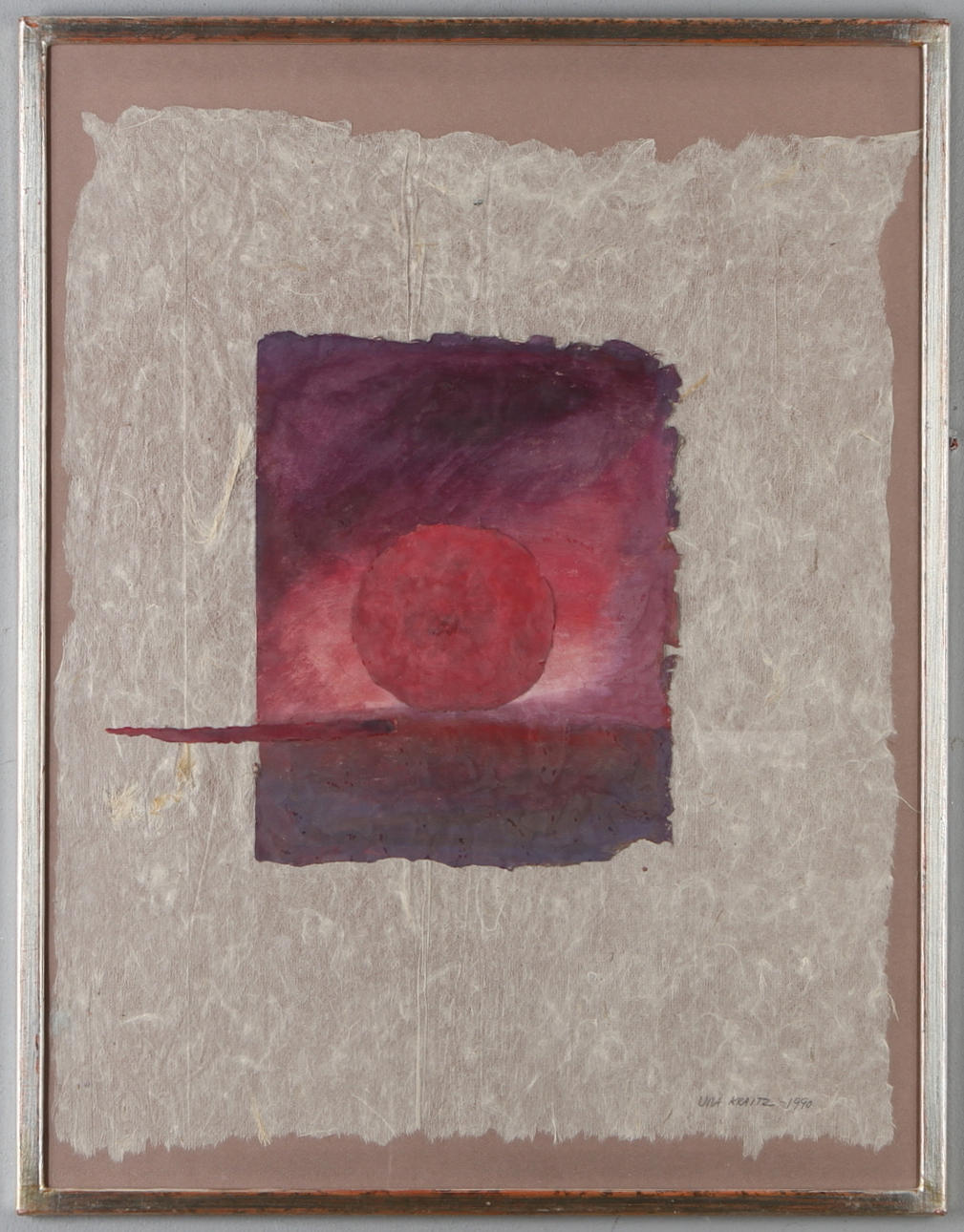 ULLA KRAITZ. komposition, blandteknik, signerad samt daterad 1990.