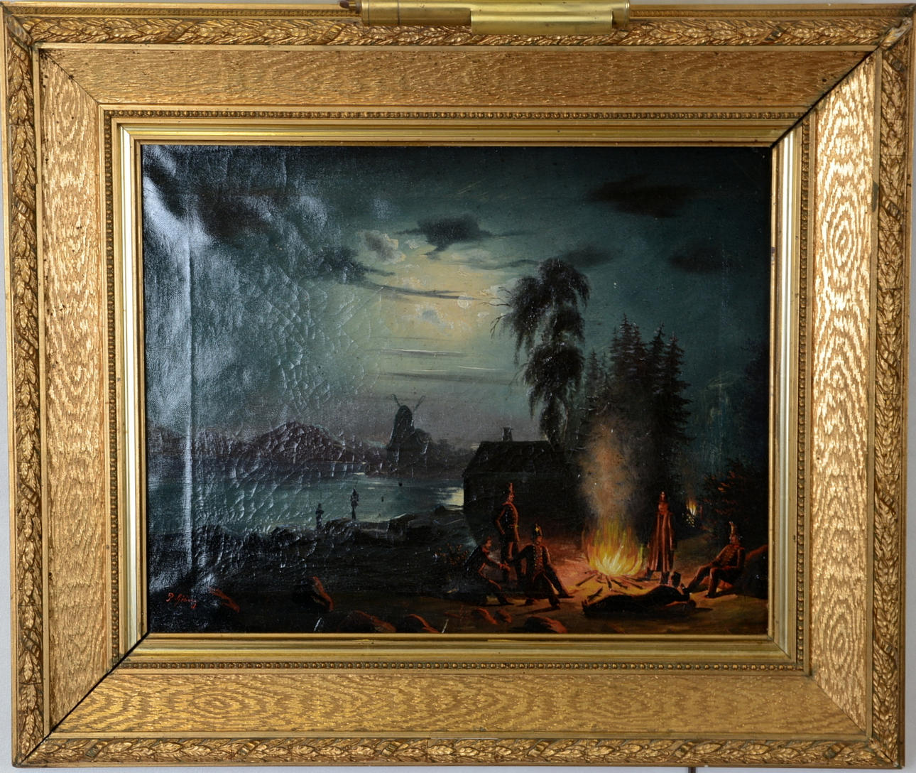 OIDENTIFIERAD KONSTNÄR. Olja på duk.