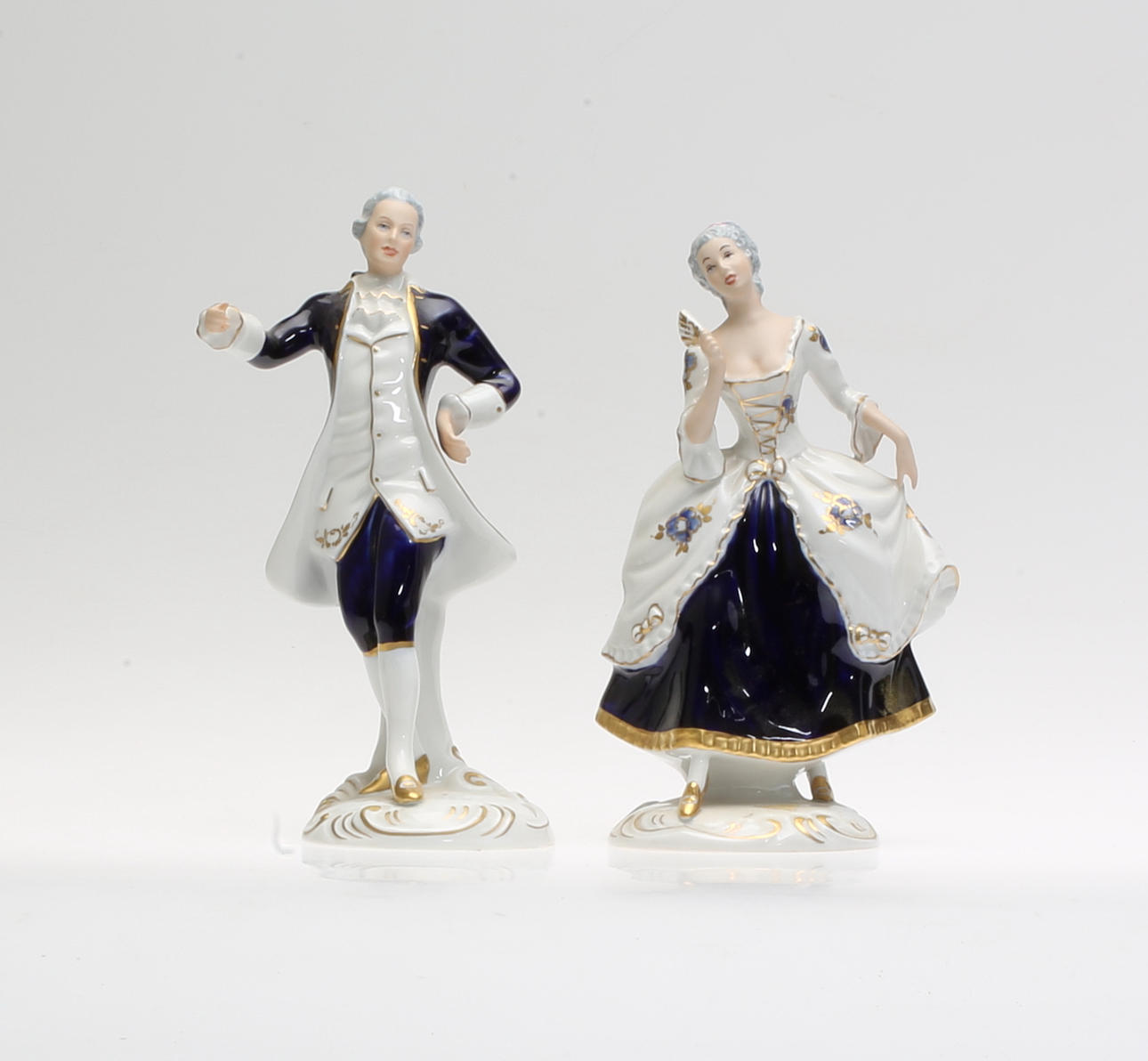 FIGURINER, 1 par, Royal Dux, 1900-tal.
