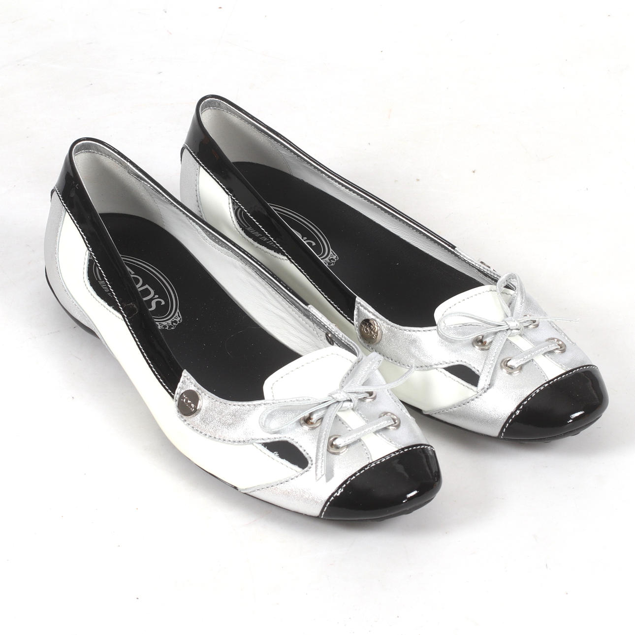 BALLERINA SHOES, leather/lacquer, Tod's, size 41.