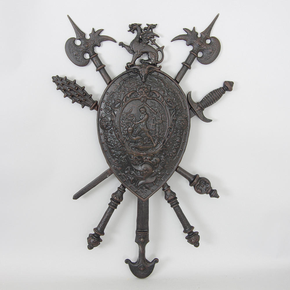 VAPENSKÖLD, gjutjärn, samtida.