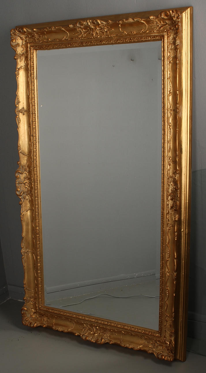 SPEGEL, fasettslipat glas, 19/2000-tal.