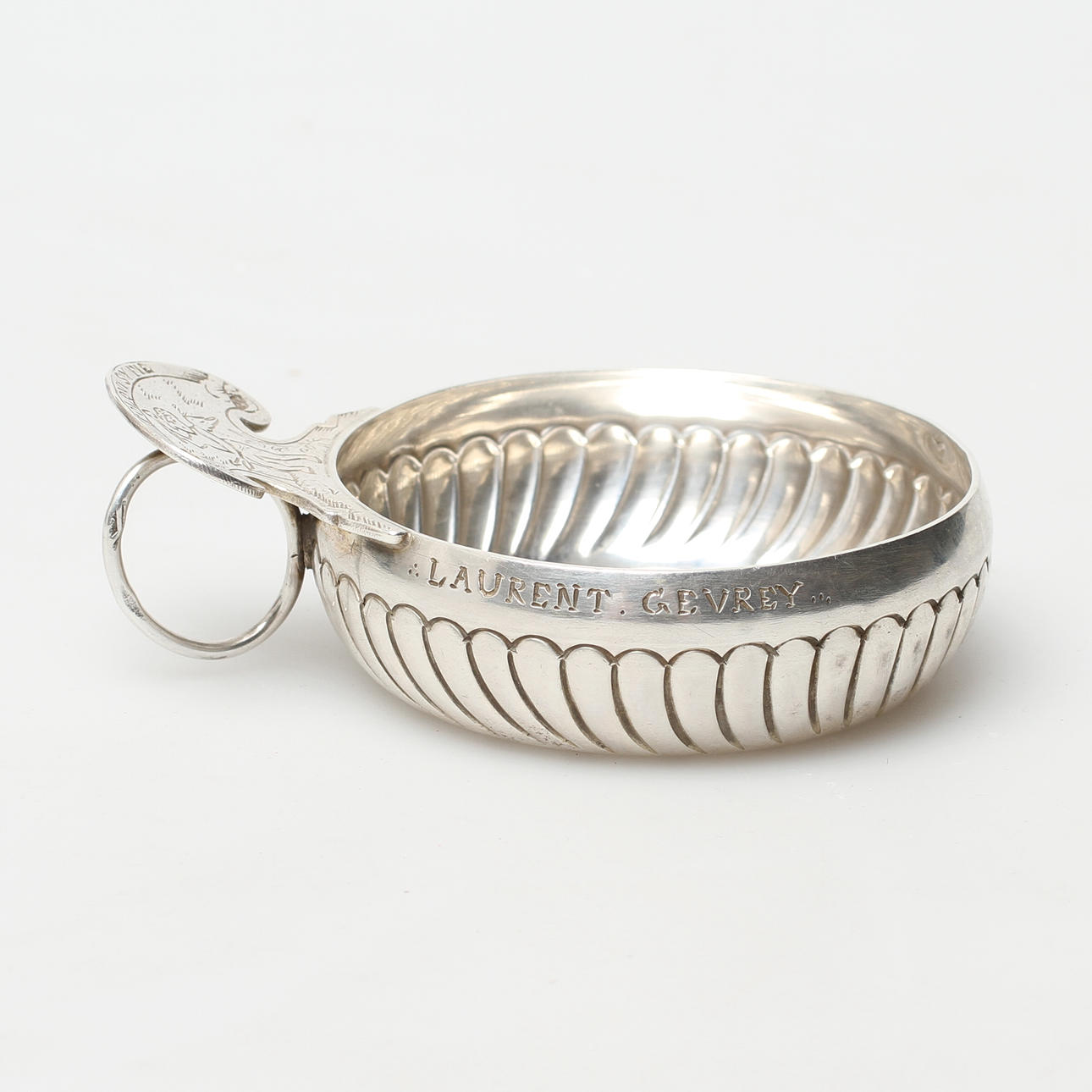 TASTEVIN/VINPROVARSKÅL, silver, Orfevre Parrot, Dijon, Frankrike, 1800-tal.