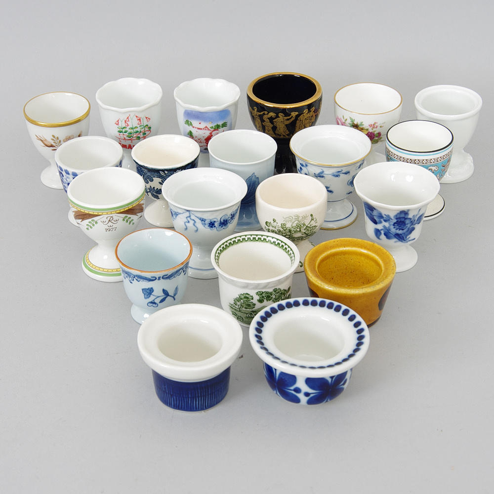 ÄGGKOPPSSAMLING, bl. a. Mon Amie, Ostindia, Blå Blomster.