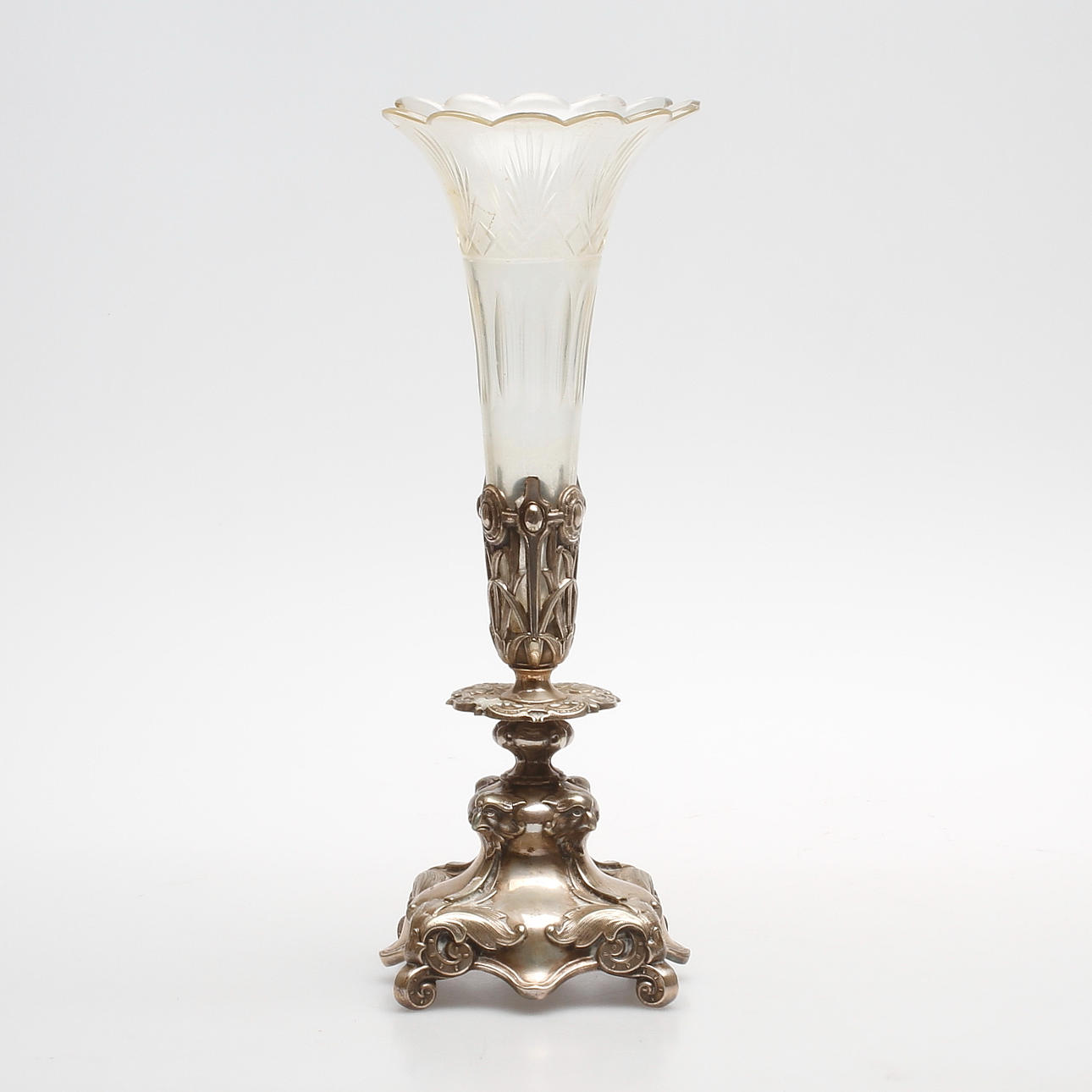 VAS, nysilver och glas, Carl Robert Carlström. Jugend, ca 1900.