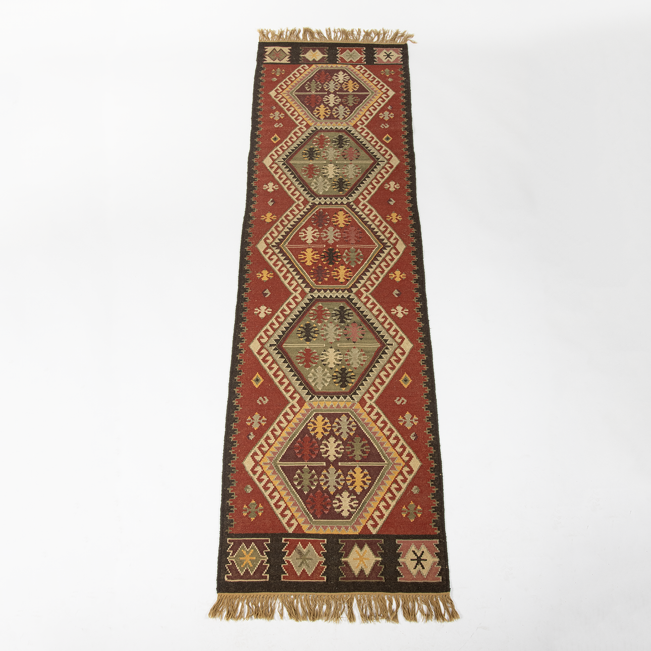 GALLERY CARPET, Kelim, 304 x 76 cm.