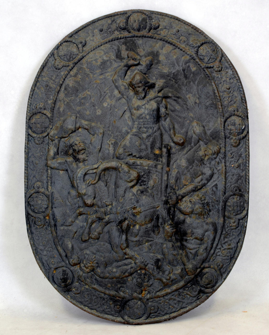 DEKORATIONSSKÖLD, Gjutjärn, 1900-tal.