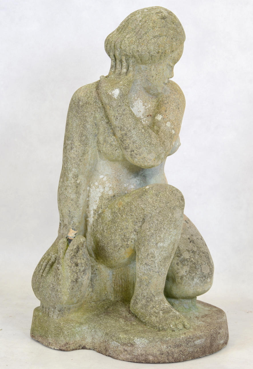 TRÄDGÅRDSSKULPTUR, Gjutmassa, 1900-2000-tal.