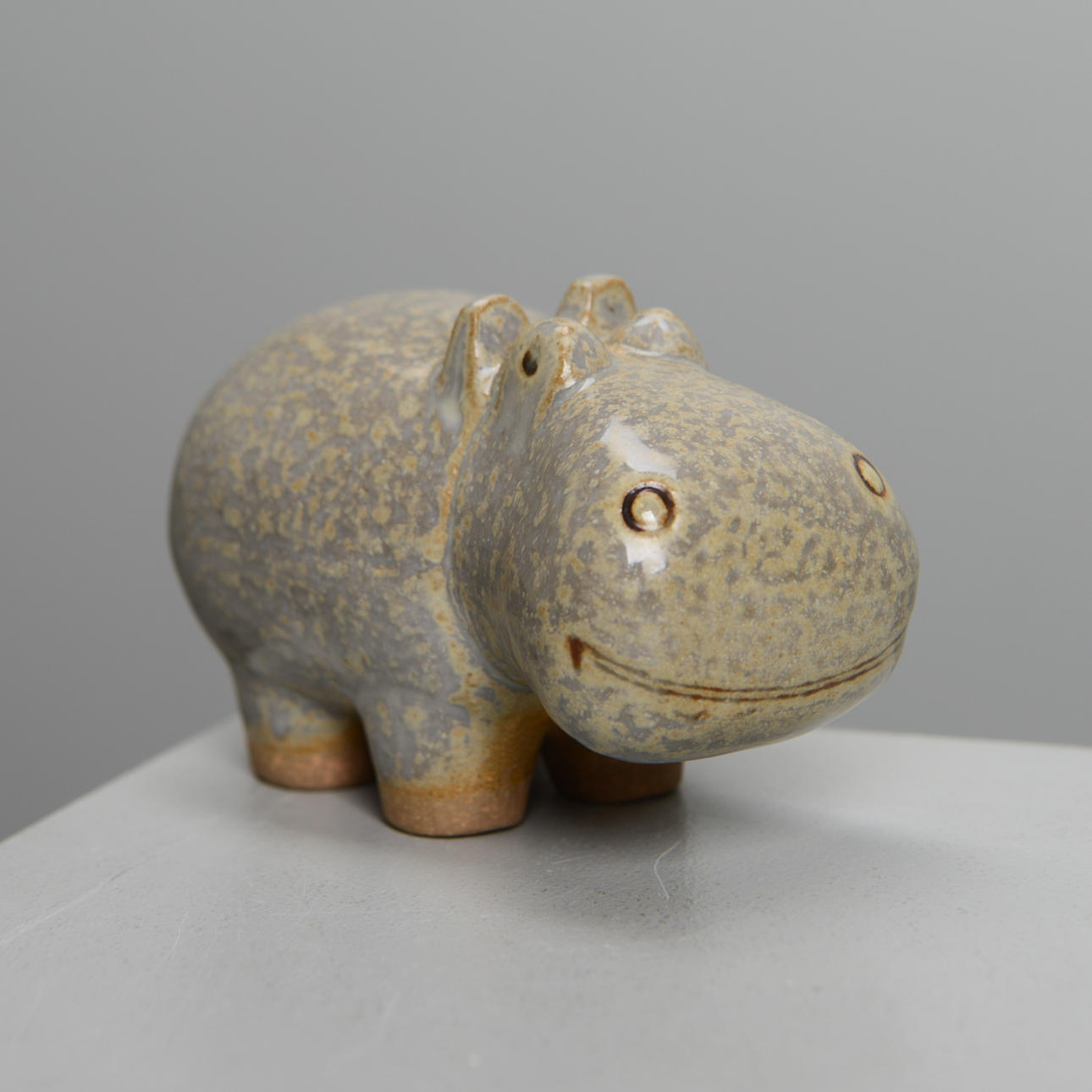 LISA LARSON. Flodhäst ur serien Menageri, Gustavsberg, 1966-76