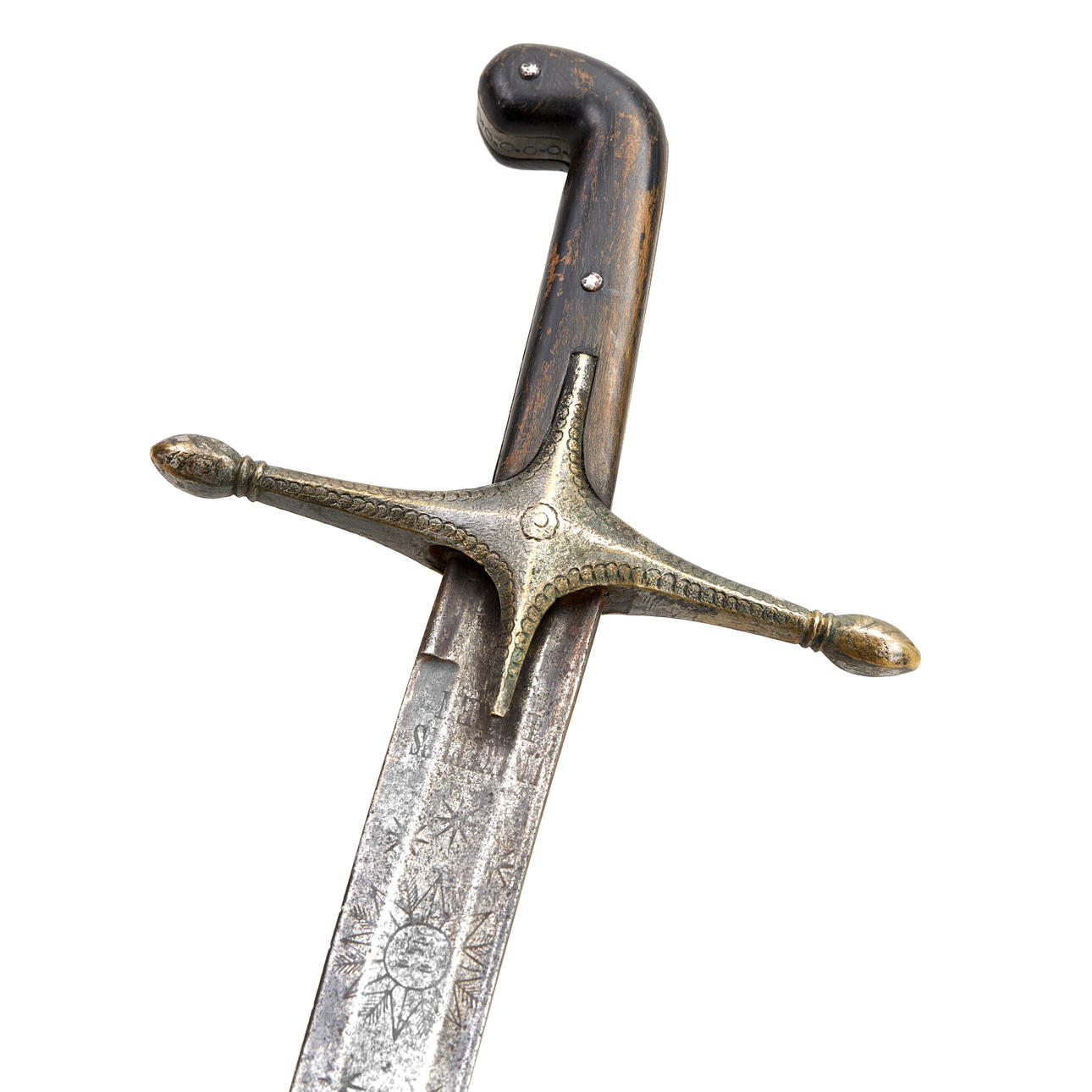 SABEL, beslag af shamshirt-type af træ.