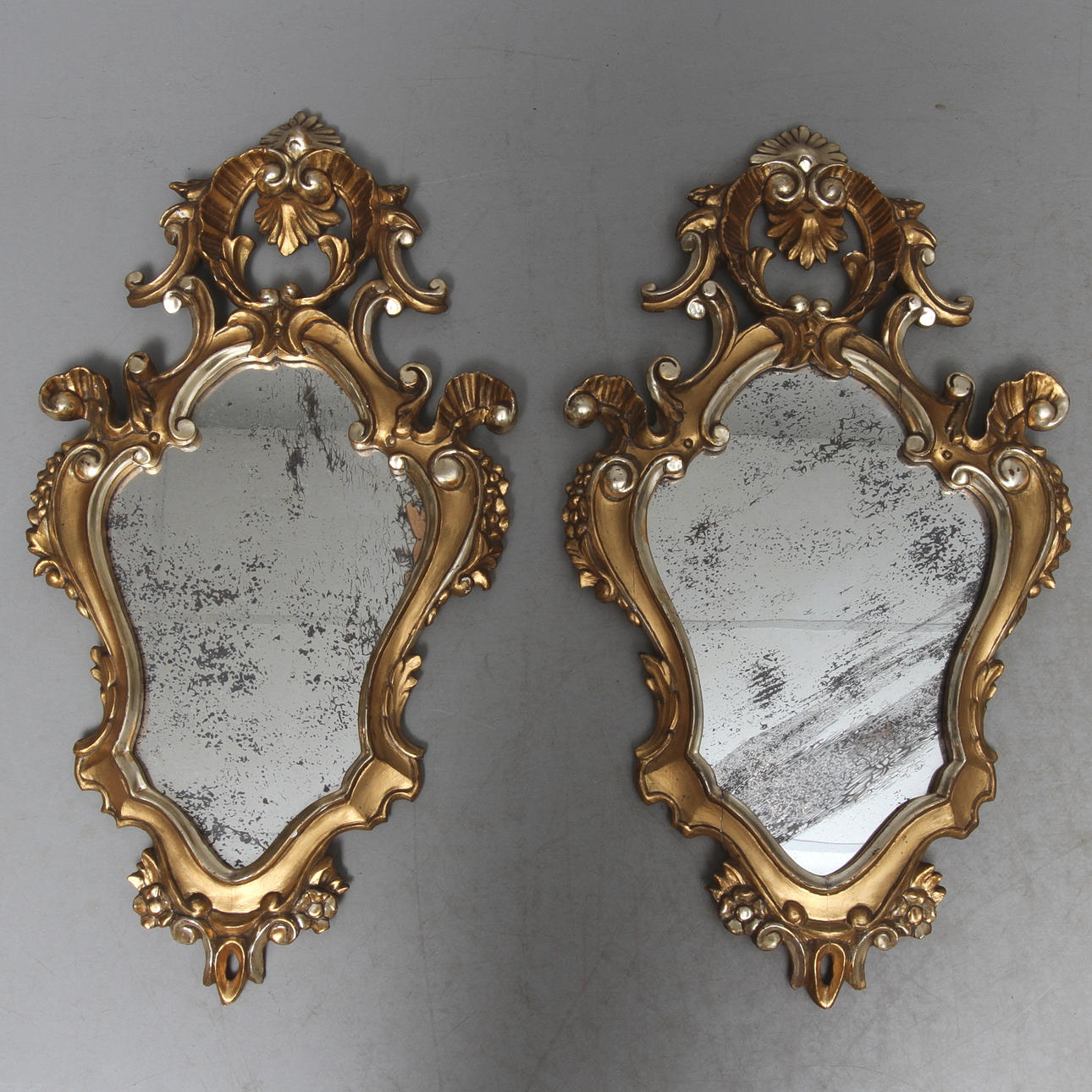 SPEGLAR, 1 par, rokokostil, 1900-tal.