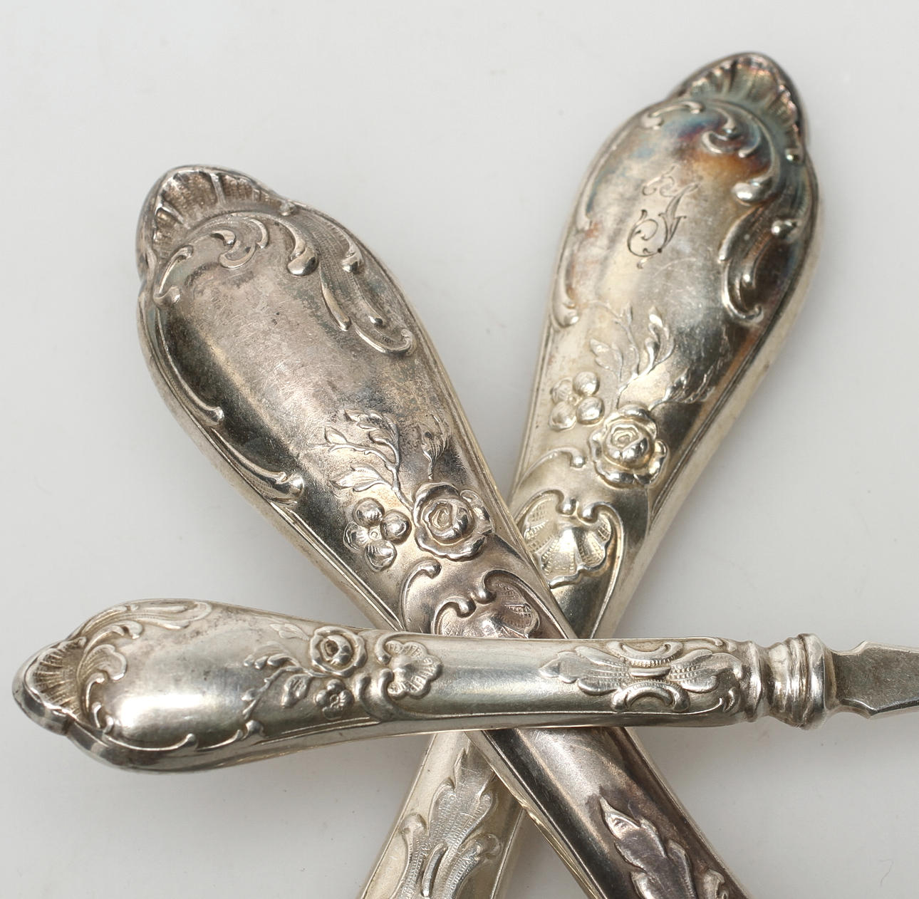 BESTICK, 30 delar, delvis för fisk, silver, Thune, Norge, 1900-tal.