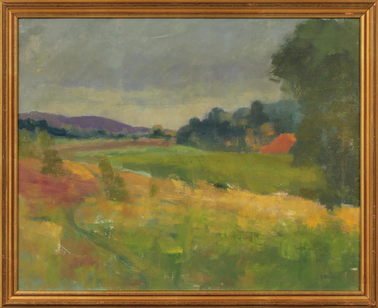 RAGNAR FALK. olja på duk, sign.