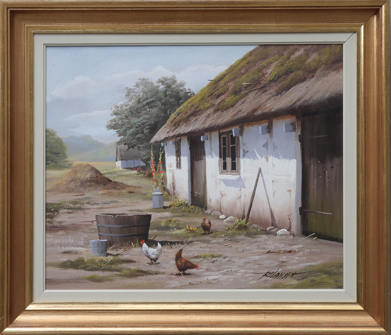 ROALD HANSEN. Oil on canvas, signed.