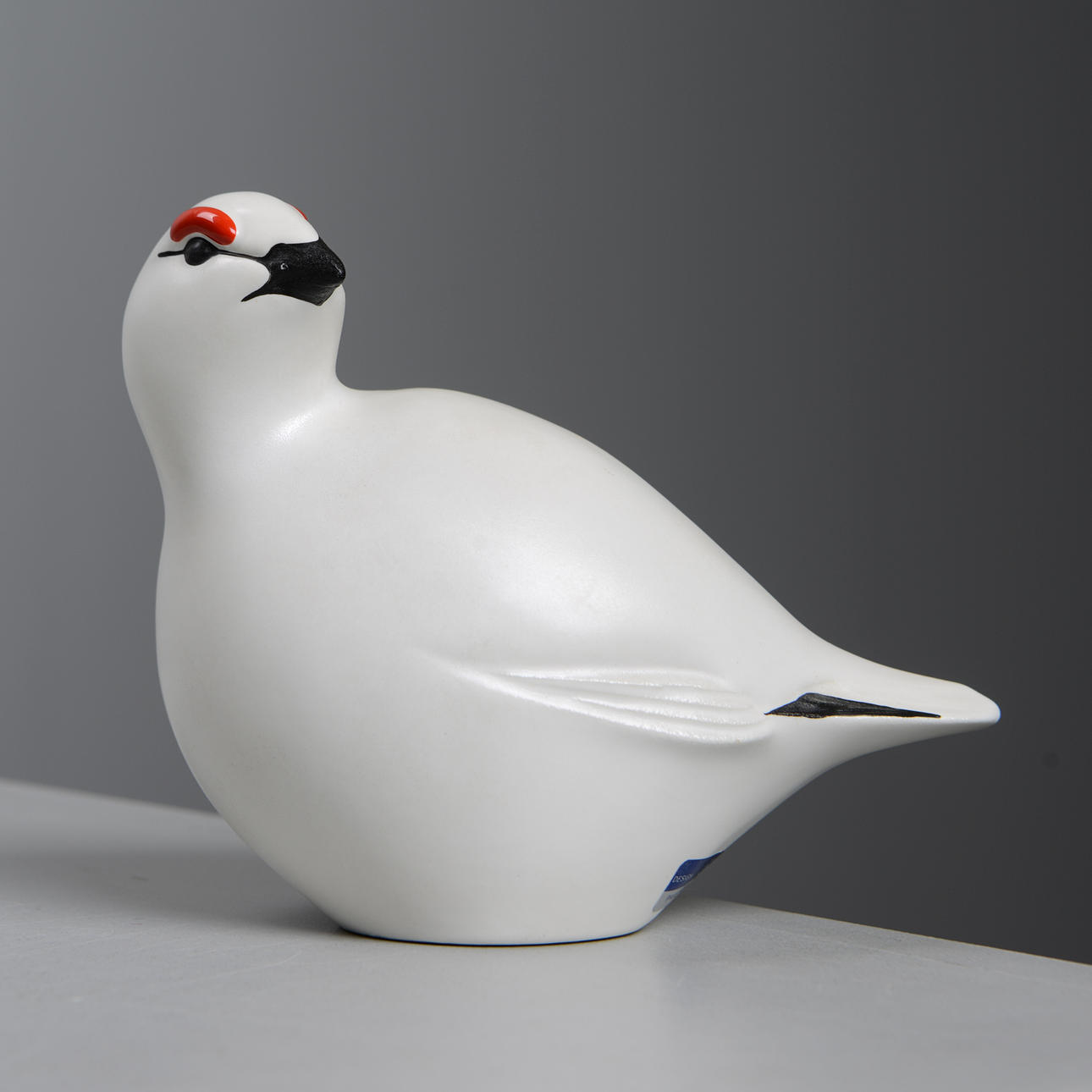 PAUL HOFF. Snow grouse, stoneware, Gustavsberg.