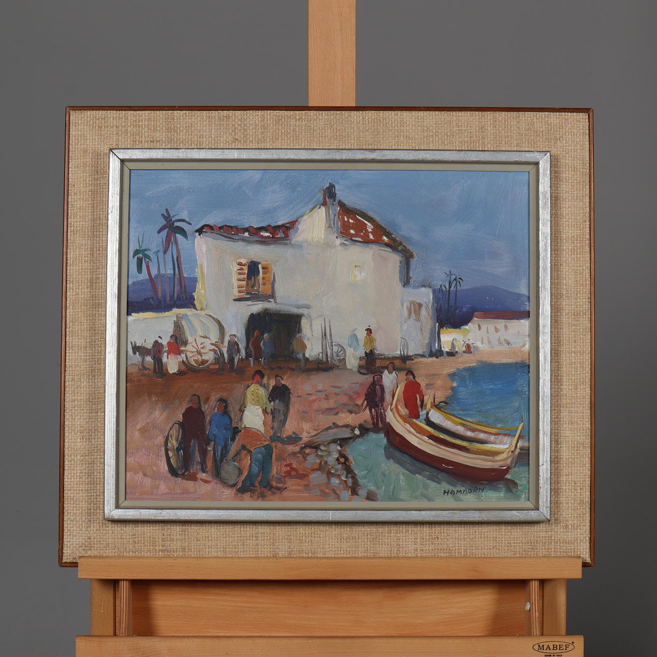 AXEL HAMBORN. OIL ON CANVAS, signed.
