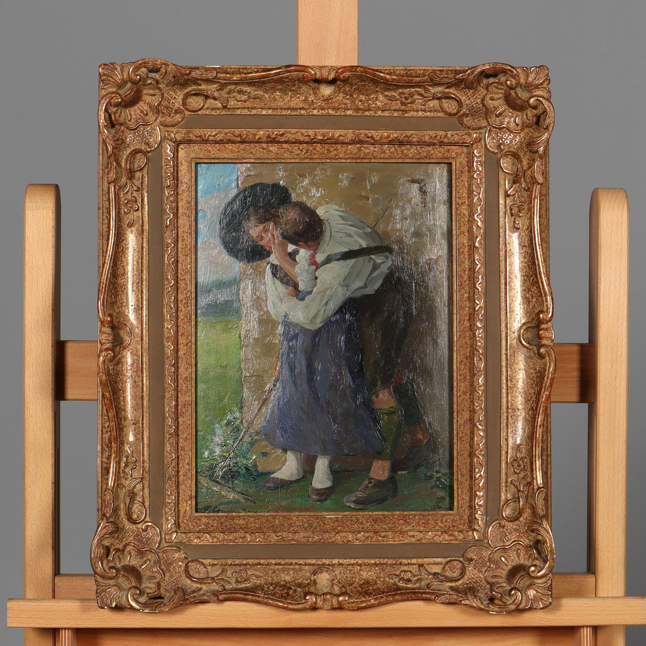 LEO SCHNEIDER-SEENUSS. OLJA PÅ PANNÅ, signerad.