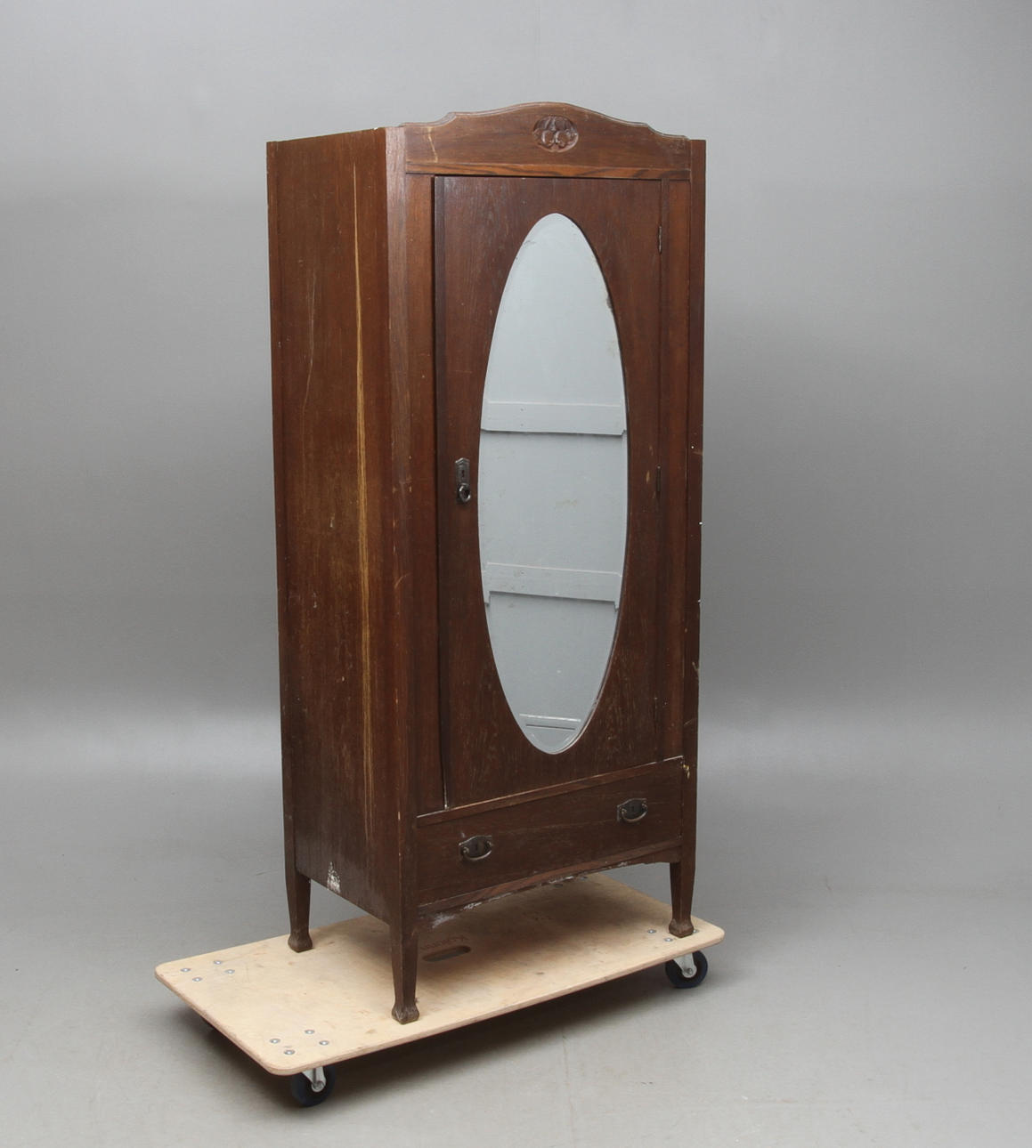 SKÅP, med spegeldörr, jugend, 1900-talets första hälft.