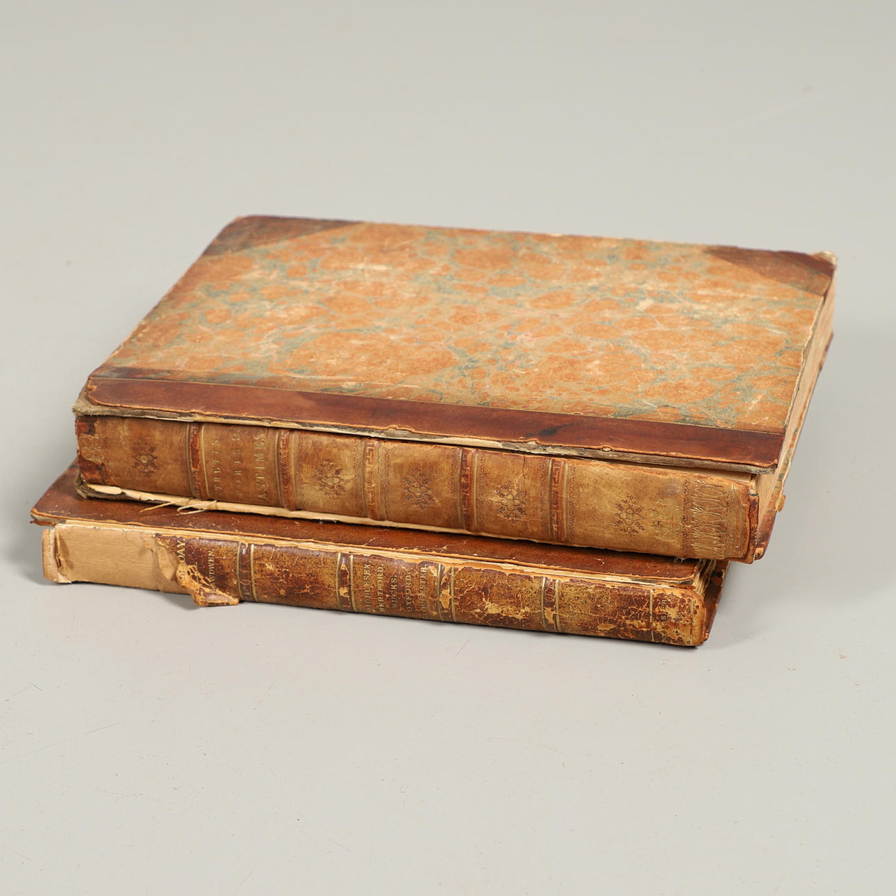 DOS VOLÚMENES ANTICUARIOS.