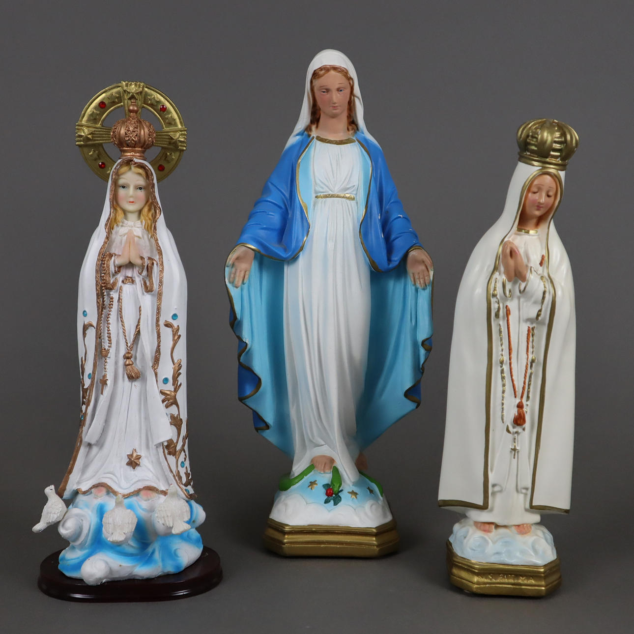 3 FIGURES "MADONNA", ITALY.