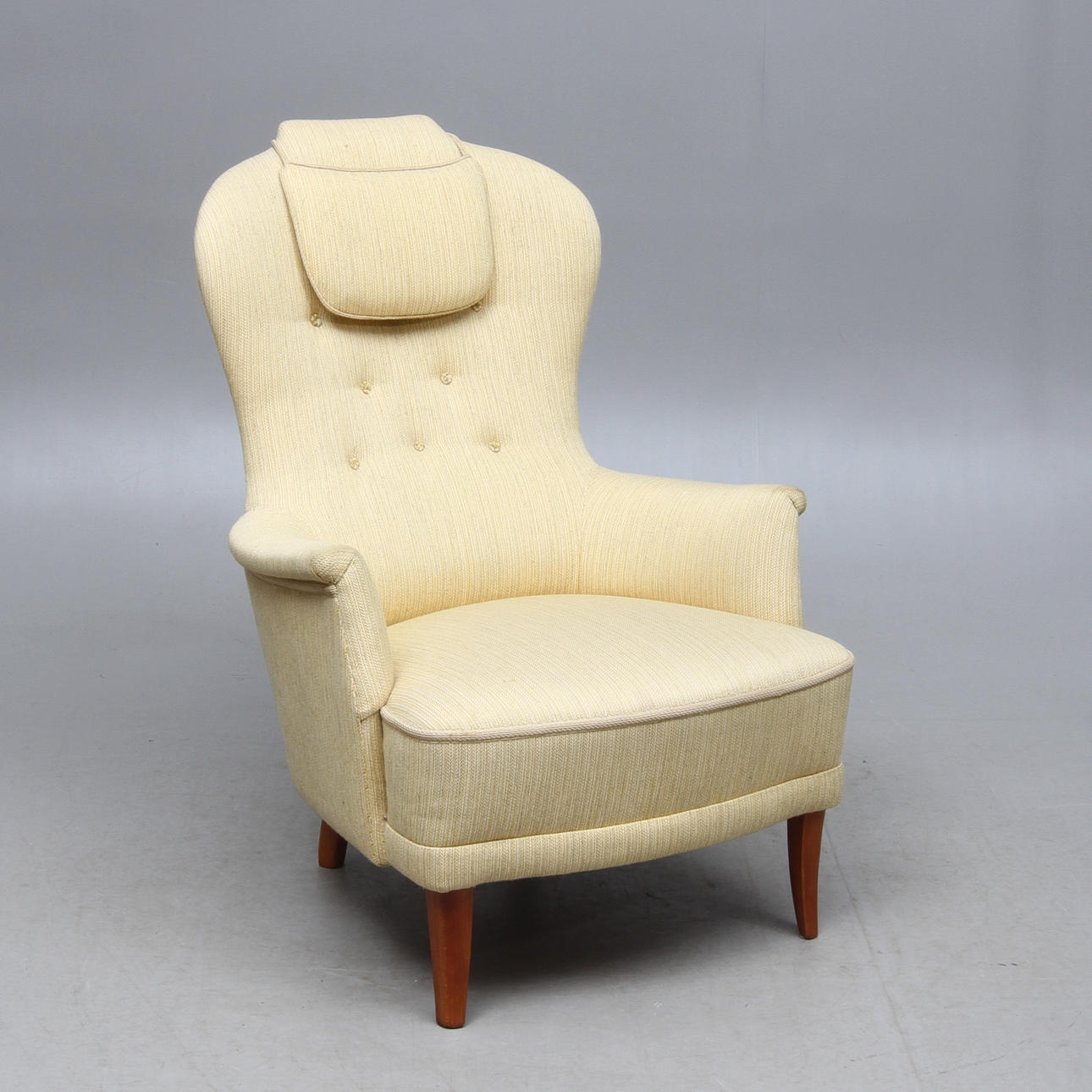 FÅTÖLJ, "Farmor", Carl Malmsten, AB O.H. Sjögren.