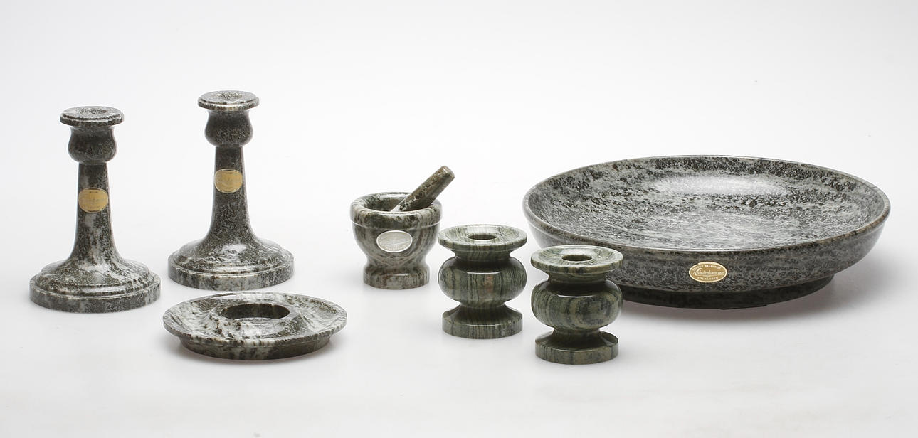 KOLMÅRDSMARMOR, 7 delar, Georg Malmkvist, Kolmården, 1900-tal.