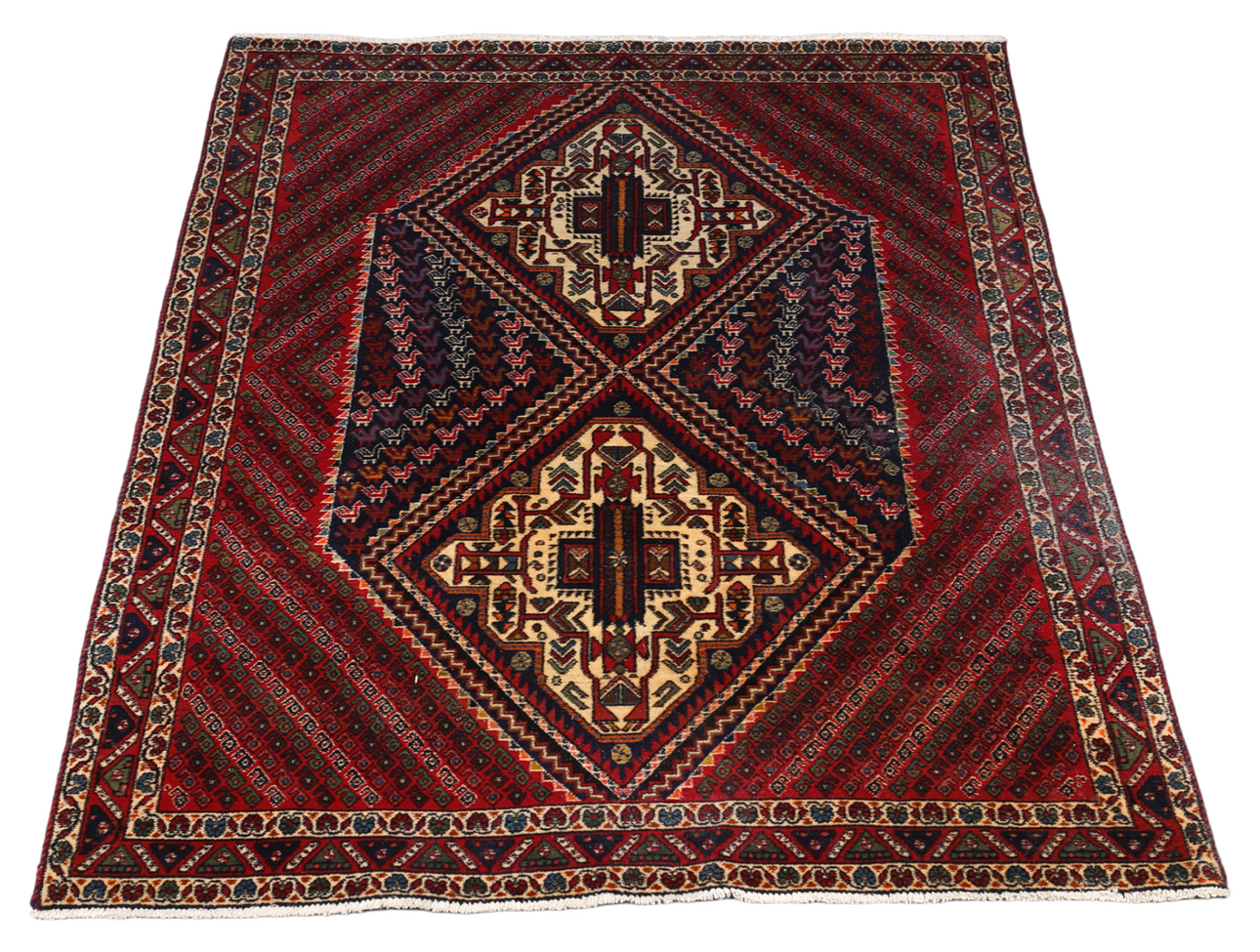 A rug, Afshar, Shar-e-Babak, 150 x 216 cm.