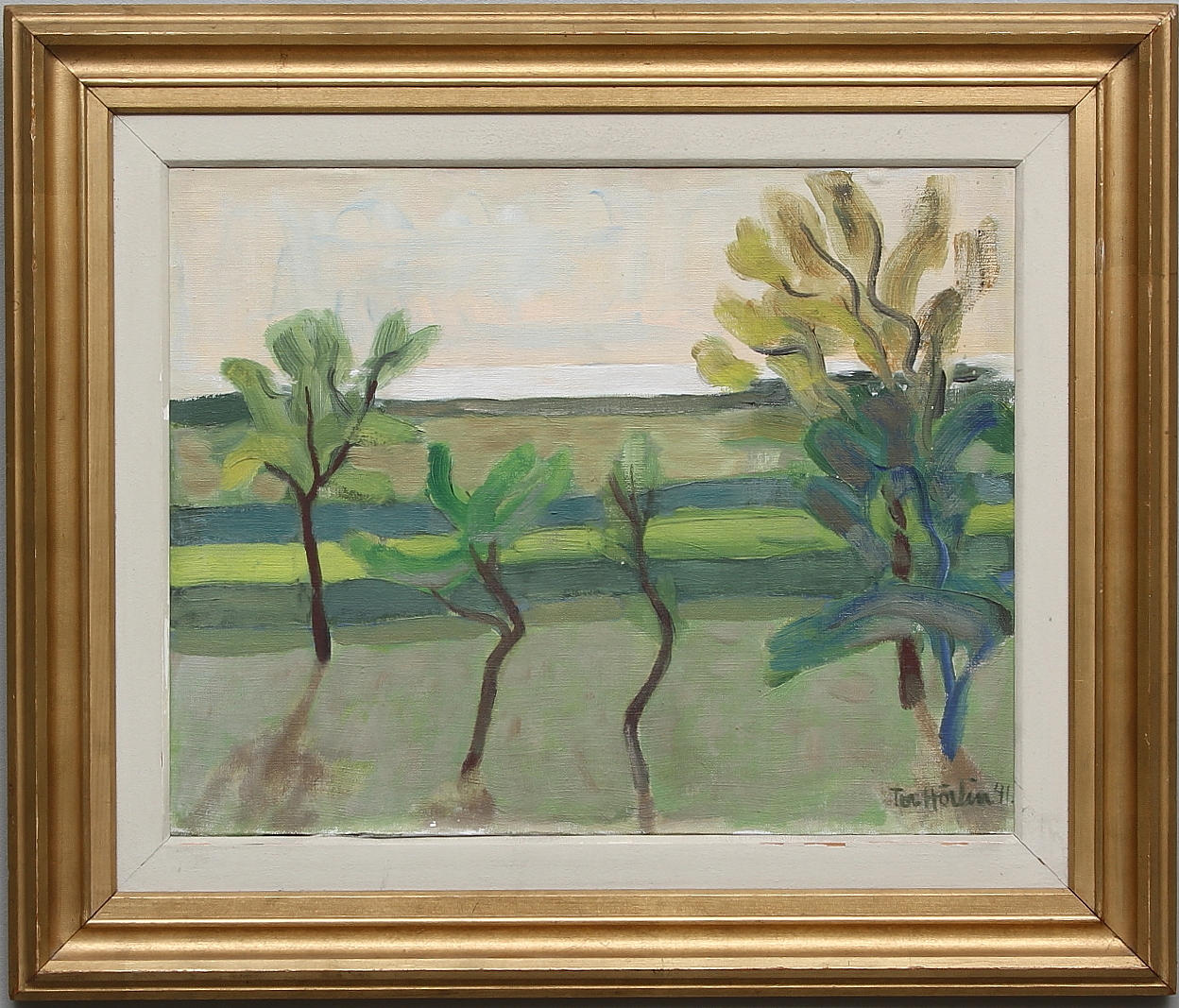 Olja på duk, signerad och daterad 41.